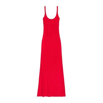 Jacquemus Knitted Dresses, female, Red, Size: M La Robe Maille Oranger Jersey