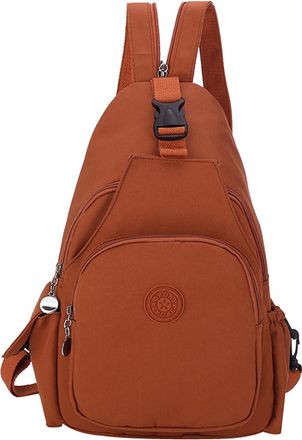 Generic Travel Sling Backpack - 22x12x36cm Chest Tote Bag | Lightweight Multi-Pocket Large Capacity Backpack For Hiking Commuting Outdoor Travel, Day Pack Org