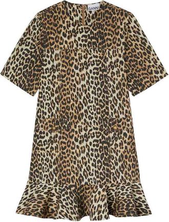 Ganni Organic Cotton Mini Dress