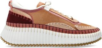 Chlo&eacute; Nama Platform Sneakers - Dames - Sneakers - Roze - 40 EU - Leer - Schoenen