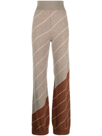 Stella McCartney Flared broek - Beige