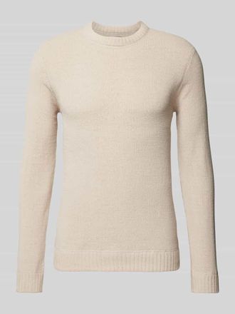 Only & Sons Strickpullover mit Rundhalsausschnitt Modell SETHAN in Beige, Gr&ouml;&szlig;e XXL