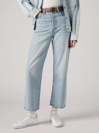Levi's Womens Middle Road Ribcage Straight Ankle Jean - Blue - Size 25W/31L