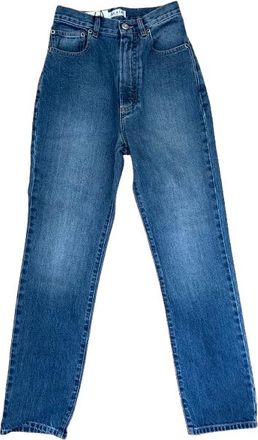 Alaia Signature Topstitch High Waisted Jeans Size 26/66