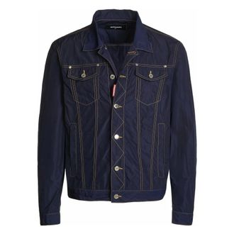Dsquared2 Denim Jacket - Heren - Jassen - Blauw - Maat: L Denim
