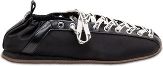 Ganni Sporty Ballerina - Dames - Ballerinas - Zwart - 40 EU - Nylon - Schoenen