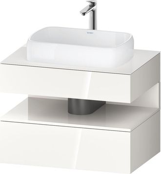 Duravit Duravit - Qatego Consola Mueble Bajo Lavabo, 1 Extra&iacute;ble, 1 Caj&oacute;n