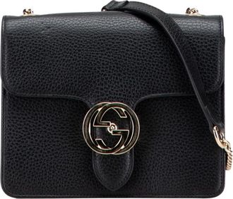 Gucci Pre-owned Leren Schoudertas - Dames - Vintage Schoudertas - Zwart - ONE Size - Leer - Vintage