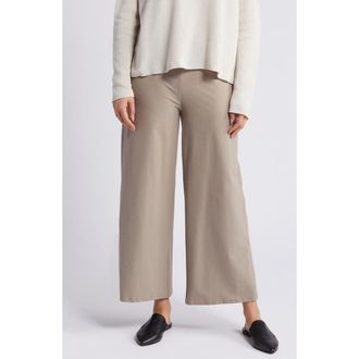 Eileen Fisher Wide Leg Ankle Pants in Briar at Nordstrom, Size X-Small