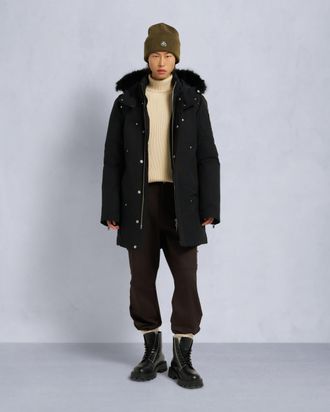 Moose Knuckles Mens Original Shearling Trim Stirling Parka