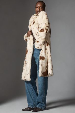Maeve Grand Glam Faux Fur Coat Jacket