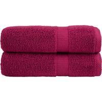 OEM Toallas De Ba&ntilde;o Premium Solund, Juego De 2. Color Burdeos, 70 X 140 Cm, 600 G/m&sup2;. - Crezuo
