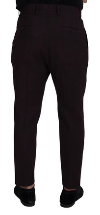 Dolce & Gabbana Brown Cotton Chino Men Pants Elastane