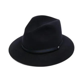 Borsalino Vilten hoed - Heren - Accessoires - Blauw - Maat: 59 CM