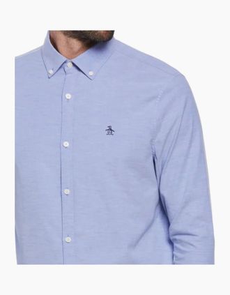 Original Penguin Mens Oxford Shirt - Blue - Size: Regular/36