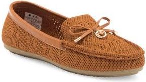 Gloria Vanderbilt Open Knit Bow Loafer in Whiskey at Nordstrom Rack, Size 8.5