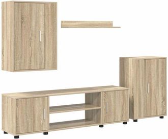 vidaXL Vidaxl - Juego De Mueble De Tv De 4 Piezas 4 Pcs Roble Sonoma