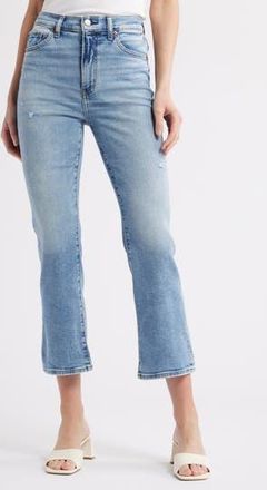 Daze Shy Girl High Waist Crop Flare Jeans in Pda at Nordstrom Rack, Size 27