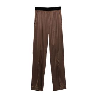 Tom Ford Dames, Broeken, Bruin, Maat: M Zijde