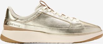 Cole Haan Womens GrandPrø All Day Court Sneakers - Gold Size 5.5