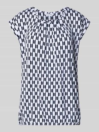 Zabaione Blusenshirt mit Rundhalsausschnitt in Dunkelblau, Gr&ouml;&szlig;e XXL