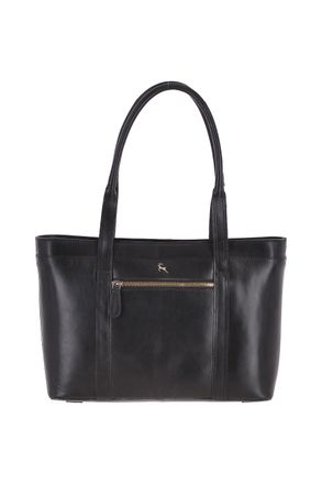 Ashwood Leather Womens Vegetable Tanned Real Tote Bag - Black - One Size
