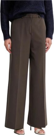 Blugirl Wijde Broek - Dames - Wijde Broeken - Bruin - XL - Polyester - Broeken