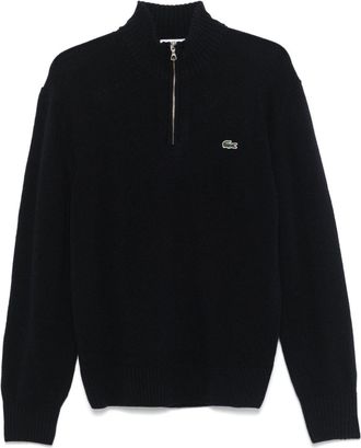 Lacoste Maglione con mezza zip - Blu