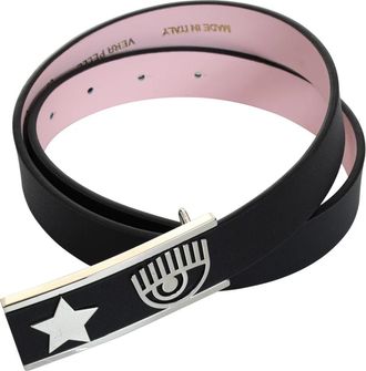 Chiara Ferragni Riemen - Dames - Riemen - Zwart - 85 CM - Accessoires