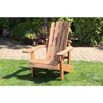 Charles Taylor Trading Charles Taylor - Wooden Garden Adirondack Chair Seat Lounger Armchair
