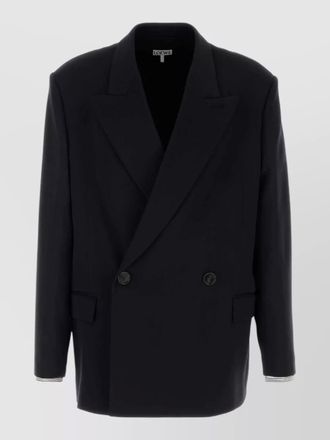 Loewe wool blend blazer double breasted design