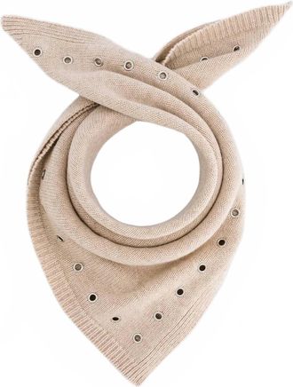 Max & Moi Womens Alba Grommet Bandana In Latte