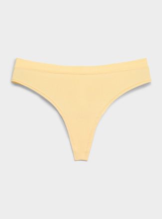 Miiyu Womens Solid essential thong Organic cotton and TENCEL TM modal