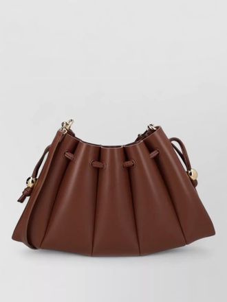 Themoir&egrave; pleated crossbody bag adjustable strap hardware