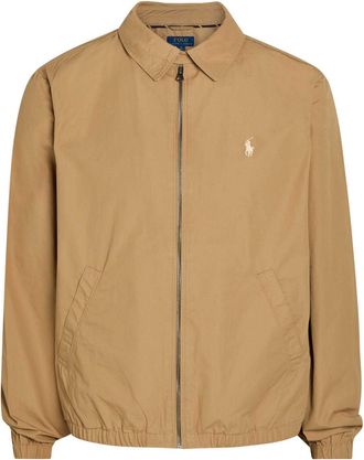 Polo Ralph Lauren Logo-embroidered Cotton-poplin Jacket - Tan - XL