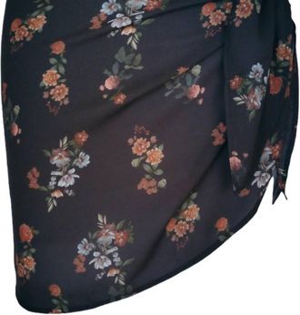 SOAH Womens Lucy Cover Up Pareo In Midnight Rose