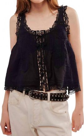 Free People Evermore Tank Top In Black