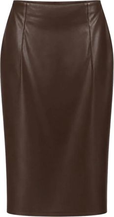 Jucca Falda L&aacute;piz - Skirts - Mujer - Marr&oacute;n - S