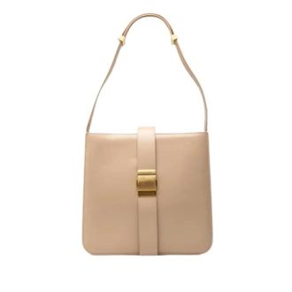 Bottega Veneta Pre-owned Shoulder Bag - Dames - Pre-owned - Beige - Maat: ONE Size Leer
