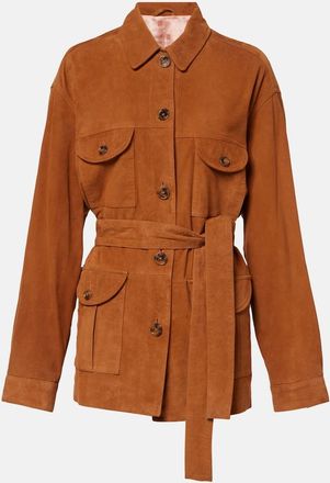 Blazé Milano Viva Sahariana belted suede jacket