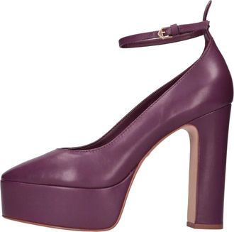 Carrano Carrano, Schoenen, Dames, Paars, 38 EU, Leer, Mary Jane Hoge Hakken Pomp
