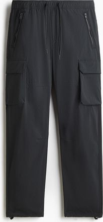 H&M Cargohose aus Nylon in Regular Fit - Grau