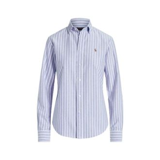 Polo Ralph Lauren Blouses & Hemden - Dames - Blouses & Shirts - Blauw - Maat: XS Katoen
