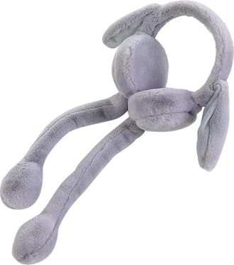 Generic Unisex Ear Moving Bunny Ear Cute Winters/Outdoor Ear Up Headbands Earmuffs Earmuffs for Cats (Grey, One Size)