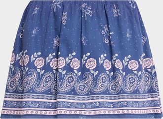 LoveShackFancy Jonie Bandana Print Mini Skort