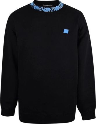 Acne Studios Future Oversized Logo Fleece-Back Jersey Sweatshirt - Heren - Sweatshirts - Zwart - S - Katoen - Hoodies & sweatvesten