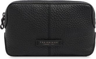 The Bridge Manfredi Rectangular Black Calf Leather Pouch