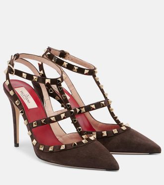 Valentino Garavani Rockstud suede pumps