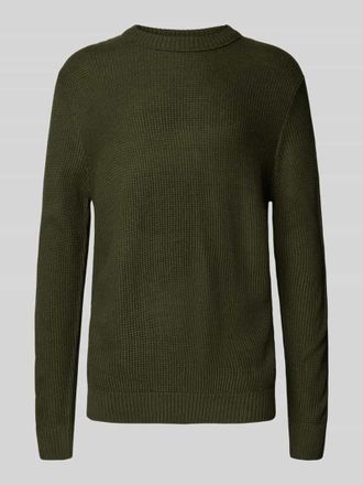 Jack & Jones Jack & Jones Strickpullover mit Rundhalsausschnitt Modell ROY in Dunkelgruen, Größe XXL