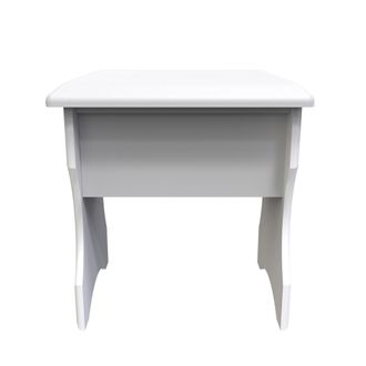 Welcome Furniture Clarence Ready Assembled Stool in White Gloss & White - Welcome Furniture | TJ Hughes